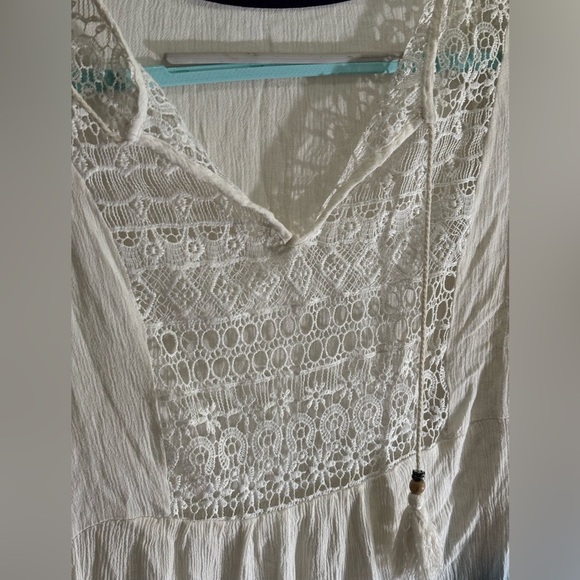 Boho Ombre Tunic Dress with Crochet Lace Detail - Picture 5 of 9